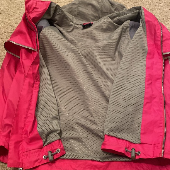 Charles River Pink and Gray Hooded Raincoat - Picture 3 of 8